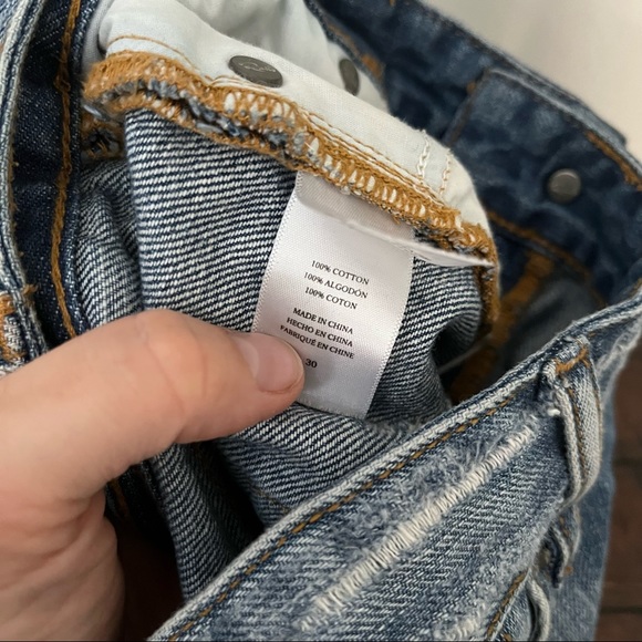 Rails cut off jean shorts with paint splatter and distressing size 30/US 10 - Picture 7 of 14